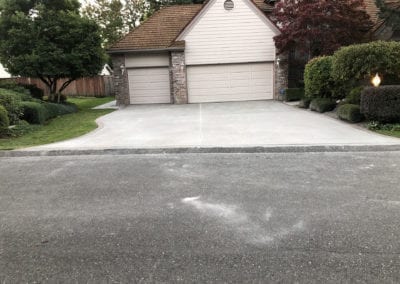 concrete driveway completed servant industries