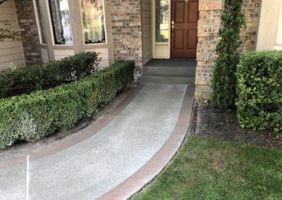 concrete entry way completed servant industries
